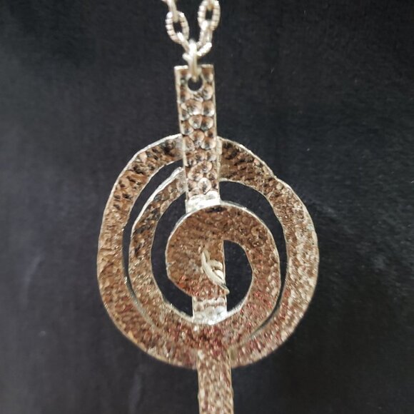 Womens Fashion Gold Round Drop Pendant Teardrop Necklace Jewellery - Picture 4 of 6